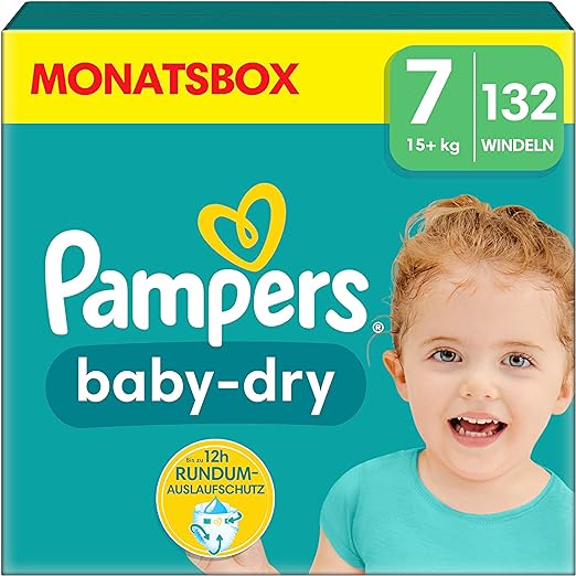 Pampers Nappies Size 7 (15 kg+) - All-Round Leak Protection - KIDDIES